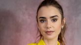 Lily Collins’ 50s-esque side swooping fringe makes her look *just* like Audrey Hepburn