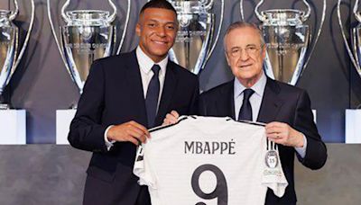 Real Madrid presentó a Kylian Mbappé como su nueva estrella