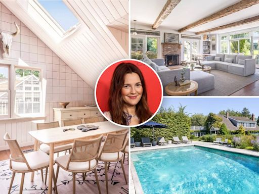 Drew Barrymore’s lists sprawling Hamptons estate for $8.5M