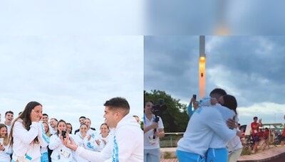 Argentine athlete couple's dreamy proposal at Paris Olympics goes viral