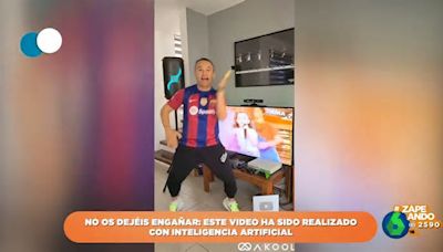 'Andrés Iniesta' triunfa en redes demostrando que no hay baile viral que se le resista