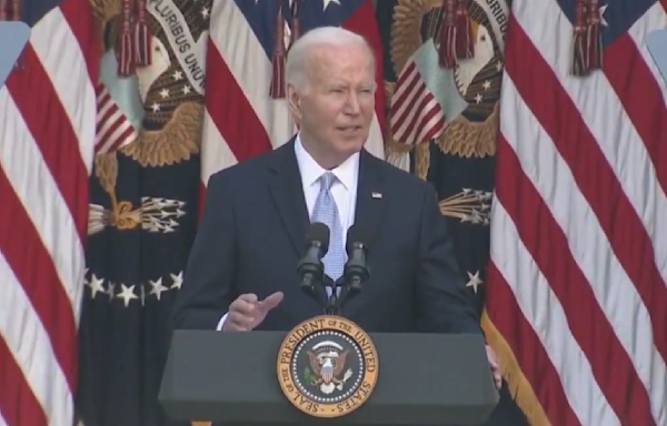 Biden Corrects Himself After Mistakenly Saying American Held by Hamas Is ‘Here With Us Today’