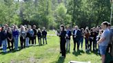 A high school held a funeral for female skeleton used as a teaching aid for biology classes since 1952