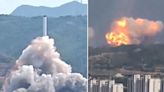 China accidentally launches rocket into the sky and it doesn't go well