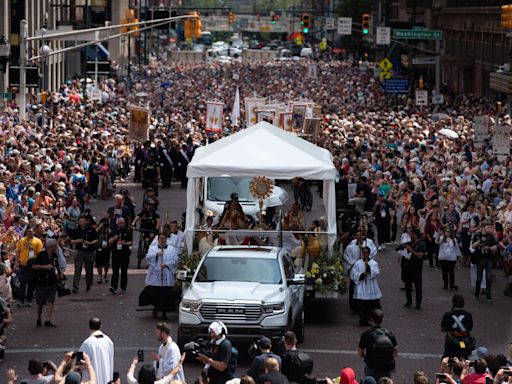 PHOTOS: Massive Eucharistic procession through downtown Indianapolis