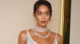 Laura Harrier Looked Like a Million Bucks in a Diamond-Dripping Dress