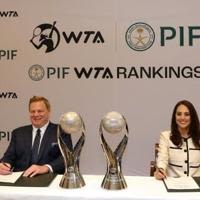 ... of Corporate Affairs for the Saudi Public Investment Fund and and Marina Storti, chief executive...multi-year partnership between the women's tennis circuit and PIF