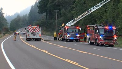 ‘Go Now’ evacuations issued due to brush fire between Oregon City, Canby