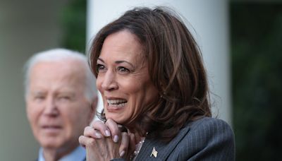 Kamala Harris frontrunner for Democrats to challenge Trump as Biden quits race