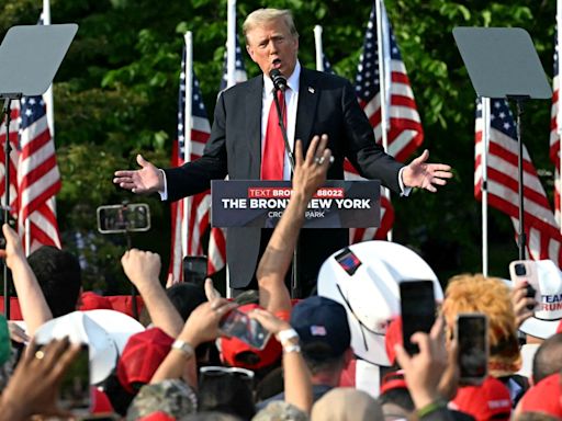 Trump's Bronx rally looked very different than the usual MAGA crowd