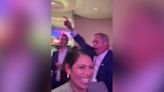 Watch: Priti Patel dances with Nigel Farage at Conservative Party conference