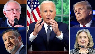 Trump and Other Leaders React to Biden Dropping Out