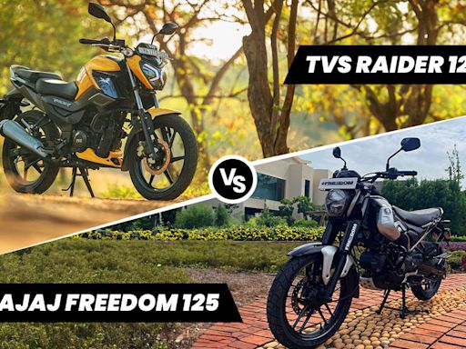 Bajaj Freedom 125 CNG Bike vs TVS Raider 125: Image Comparison, Check Design, Price, Performance, Underpinnings And Features - ZigWheels