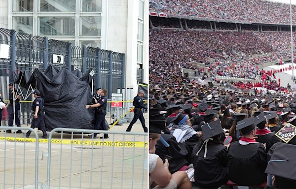 Person at Ohio State graduation ceremony falls to death from stands