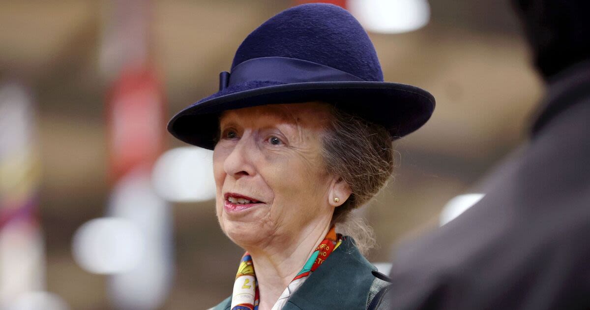 Princess Anne's two-word response as she caught BBC presenter hiding from her