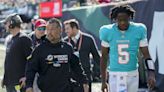 Dolphins coach Mike McDaniel won't second guess concussion spotter; starting QB unclear