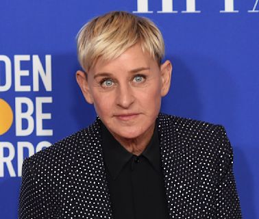 Ellen DeGeneres riffs on getting 'kicked out' of showbiz after toxic-culture allegations