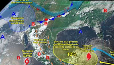 Clima en México este 5 de julio de 2024: 'Beryl' provocará lluvias torrenciales y trombas marinas