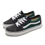 Vans 休閒鞋 Sk8-Low 男鞋 黑 綠 麂皮 經典 撞色 低筒 百搭 VN0A5KXDJGC