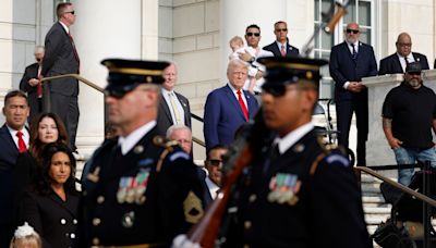 Trump claims ‘no conflict’ in Arlington Cemetery visit despite reports of altercation