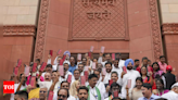 Opposition makes its intent clear with 'save democracy' march | India News - Times of India