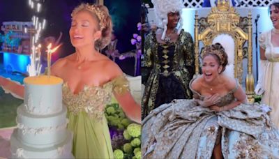Watch: Jennifer Lopez Throws A 'Bridgerton' Themed Birthday Party