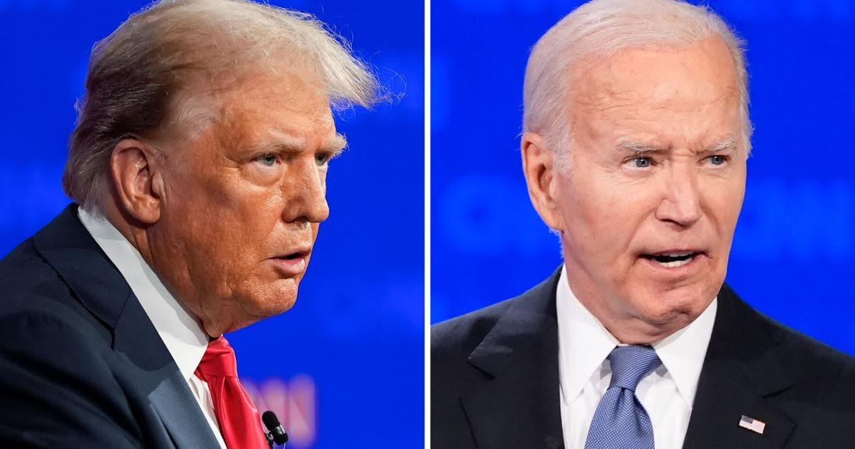 A halting Biden tries to confront Trump at debate but sparks Democratic anxiety about his candidacy