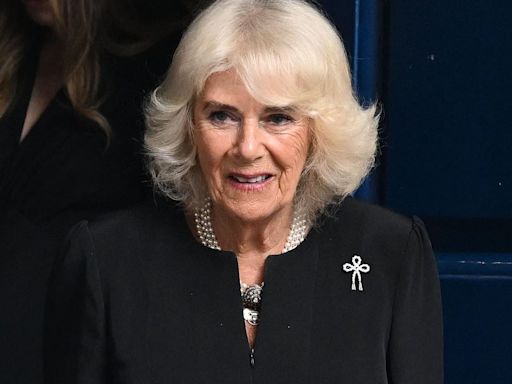 Queen Camilla at memorial service for Kirstie Allsopp's father