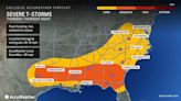 Close to 80 million at risk of severe weather in eastern, southern US on Thursday