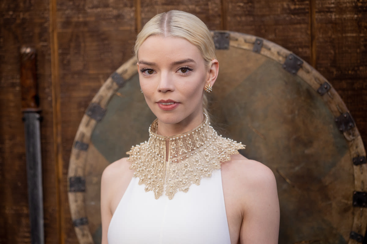 Anya Taylor-Joy Turns Heads in Piercing See-Through Beaded Dress With Arrows Sticking Out of It