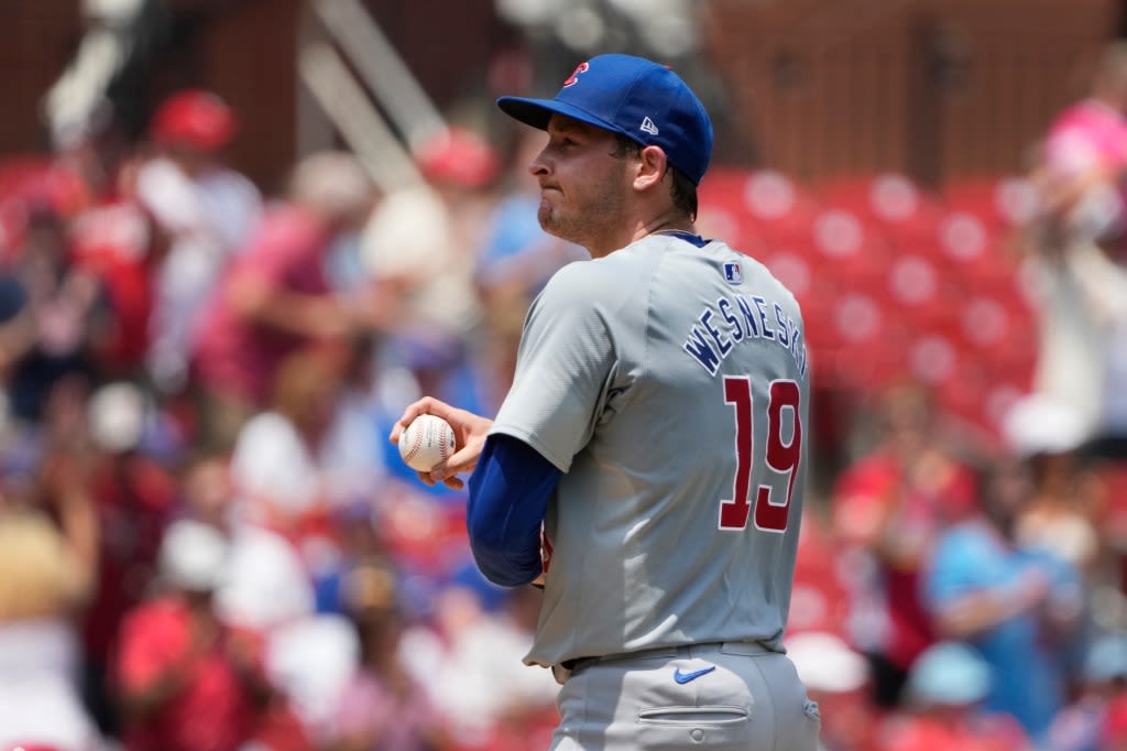 Chicago Cubs drop Game 1 of a doubleheader after the St. Louis Cardinals put up 9 runs in the 1st inning off Hayden Wesneski