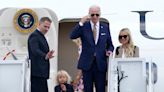 Young Beau Biden melts hearts waving next to Joe Biden as family departs for vacation on Kiawah Island