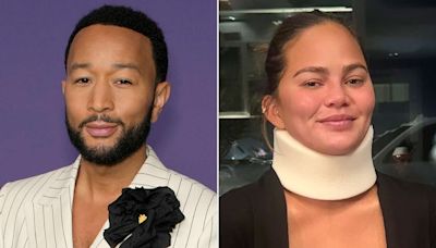 John Legend Says Chrissy Teigen Wound Up in Neck Brace Trying to Be an ‘Acrobat’ Like Daughter Luna