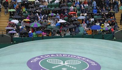 Wimbledon first-week attendance slips due to rain