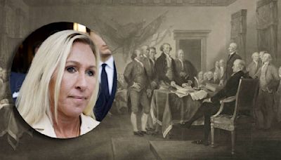 Social media erupts after Marjorie Taylor Greene posts about signers of Declaration of Independence