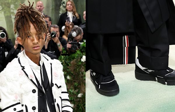 Jaden Smith Arrives in New Balance MSFTSrep 0.01 Shoes for 2024 Met Gala