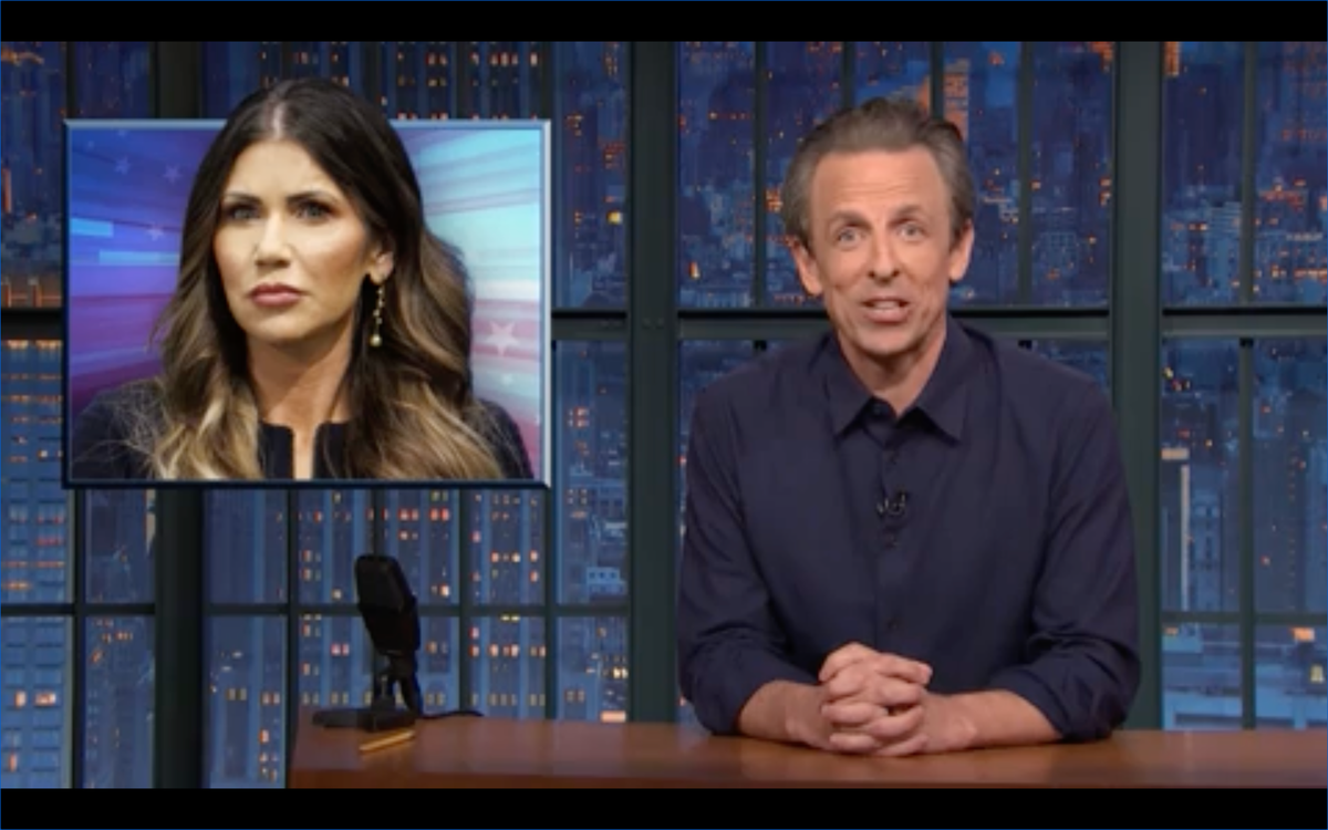 Seth Meyers blasts Kristi Noem’s ‘Silence of the Lambs’ dog killing confession