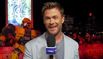 Chris Hemsworth leaves The Project's Sarah Harris flustered