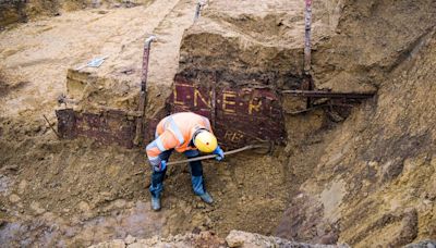 Mysterious wooden train car — almost 100 years old — unearthed in Belgium, photos show