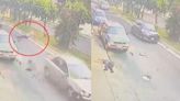 不要命！薩國單車男逆向衝馬路 下秒遭轎車「撞飛回人行道」慘死