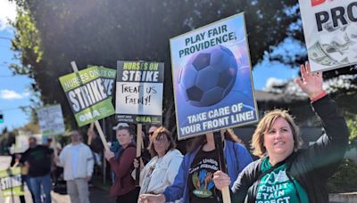 Citing ‘unlawful lockout,’ Oregon nurses will continue to picket Providence hospitals