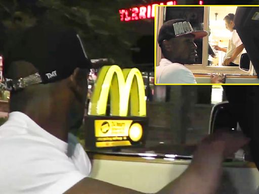 Floyd Mayweather drove straight to McDonald's after Canelo win and did interview