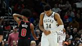 Giannis Antetokounmpo injures wrist, sets Bucks assists record in 112-100 win over Bulls
