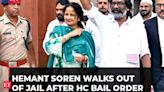 Hemant Soren walks out of jail after Jharkhand HC bail order; wife Kalpana thanks everyone