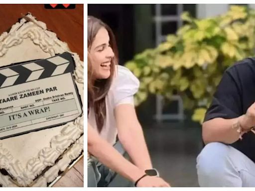 'Sitaare Zameen Par': ‘It’s a wrap’ for Aamir Khan and Genelia Deshmukh starrer; See pics | Hindi Movie News - Times of India