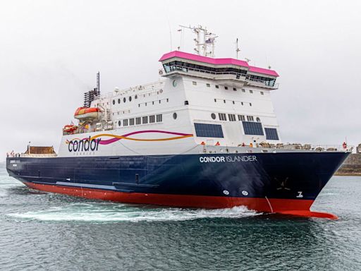 More than 100 passengers stranded after Condor Ferries vessel hits harbour wall