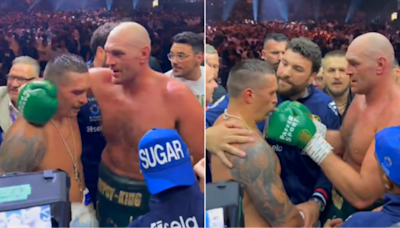 What Tyson Fury said to Oleksandr Usyk in the ring immediately after instant classic in Saudi Arabia