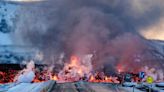 Volcano in Iceland erupts for the third time in two months