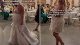 Bride transforms her wedding dress & even the guests are left looking 'stressed'