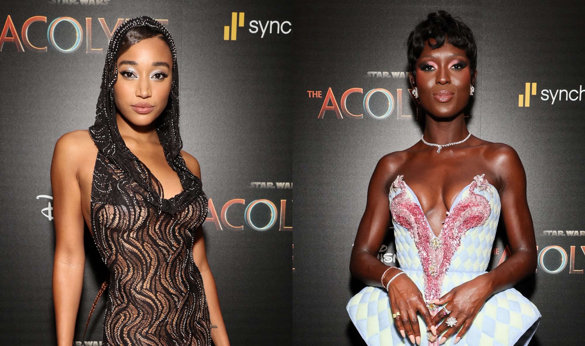 Amandla Stenberg Elevates Futuristic Dressing in See-through Dion Lee Look and Jodie Turner-Smith Pops in Balmain Flamingo Dress at ‘The...